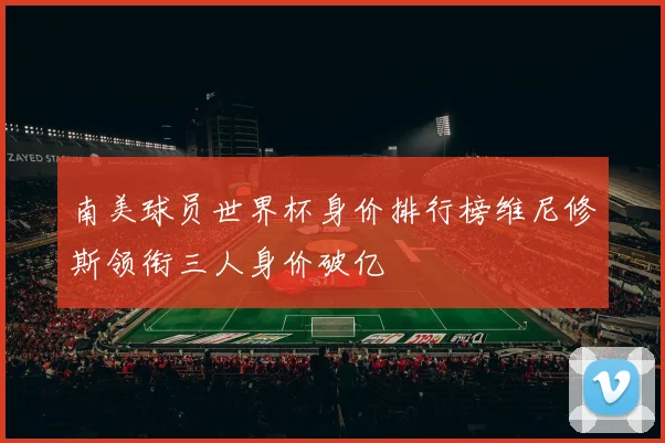 南美球员世界杯身价排行榜维尼修斯领衔三人身价破亿